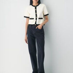 NWT Aritzia BABATON Approach Short Sleeve Cardigan XS